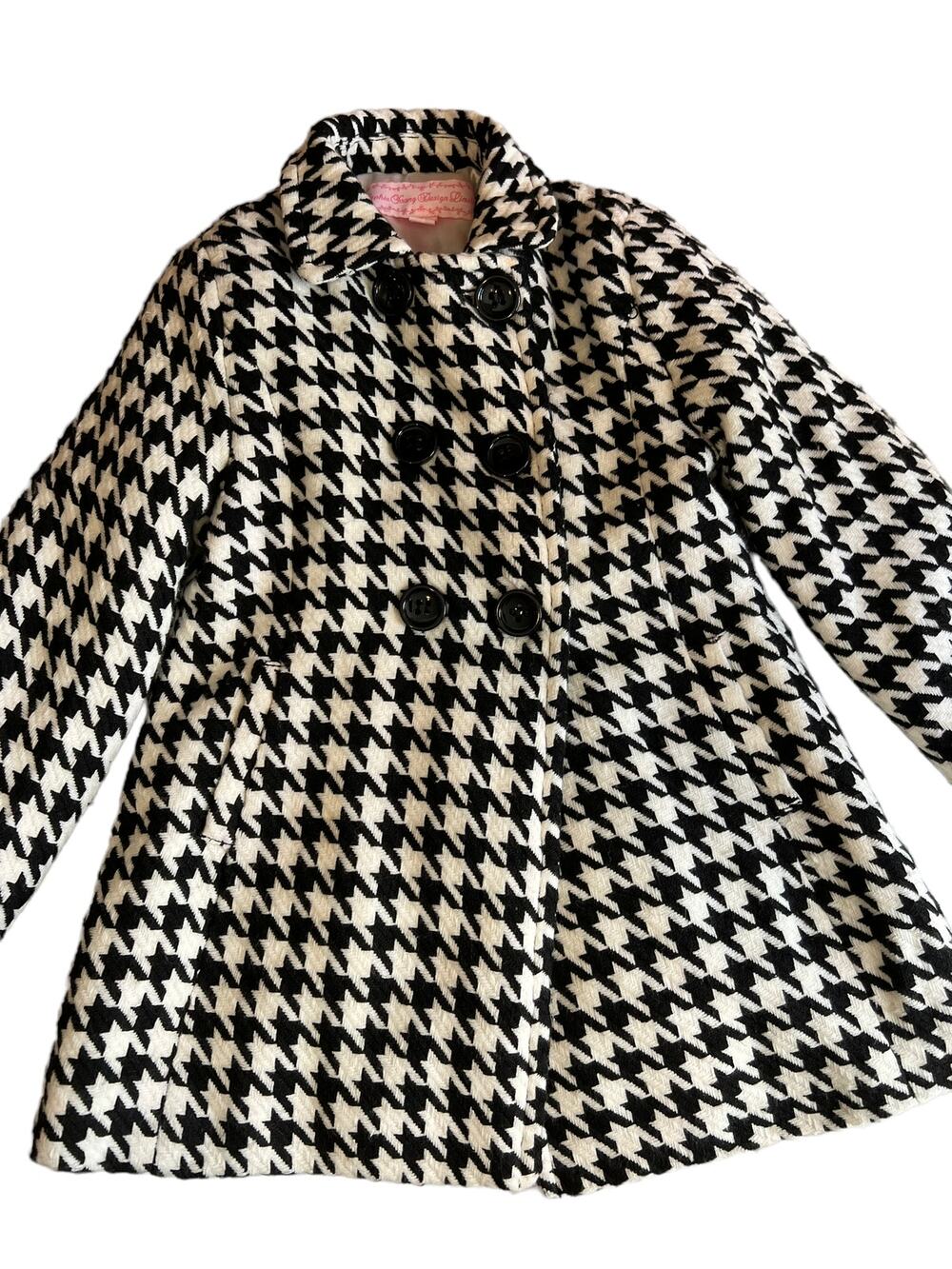 Sophia Young Girls Herringbone dress coat 4